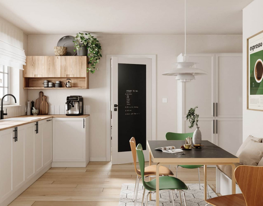 Cloud Dancer – kolor roku 2026. Jak wykorzystać go we wnętrzach i dobrać odpowiednie drzwi