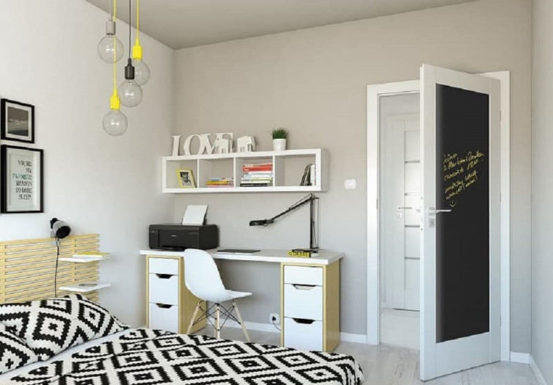 Porta VERTE Home_model G4_bialy z tablicą 