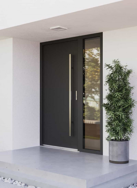 drzwi zewnętrzne PORTA THERMO MODERN_model M1_kolor Czarny