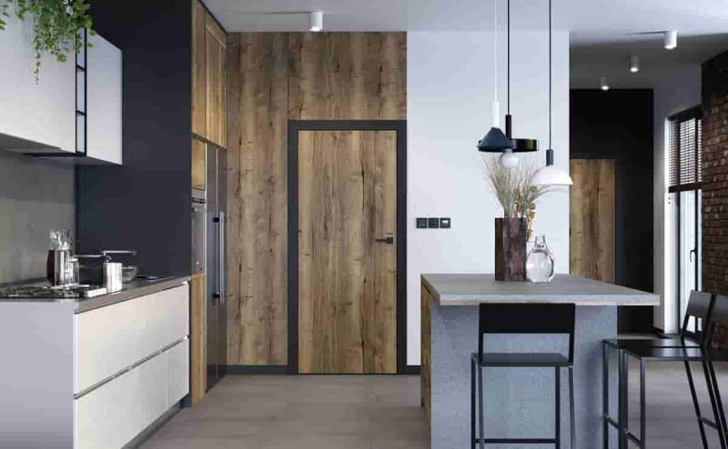 drzwi bezprzylgowe z kolekcji Porta LOFT_model 1.1_kolor HalifaxTabak