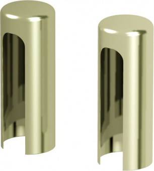 Caches pour charnières de porte extérieure — or brillant