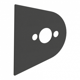 Plaque ovale — noir