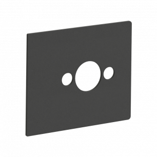 Plaque rectangulaire — noir