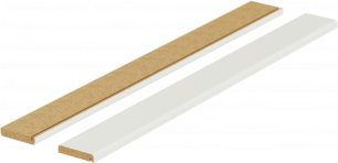 Couvre-joint plat — placage naturel
