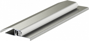 Seuil inox standard 90 mm — double vantail