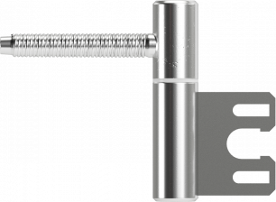 Charnière vantail / huisserie — argent