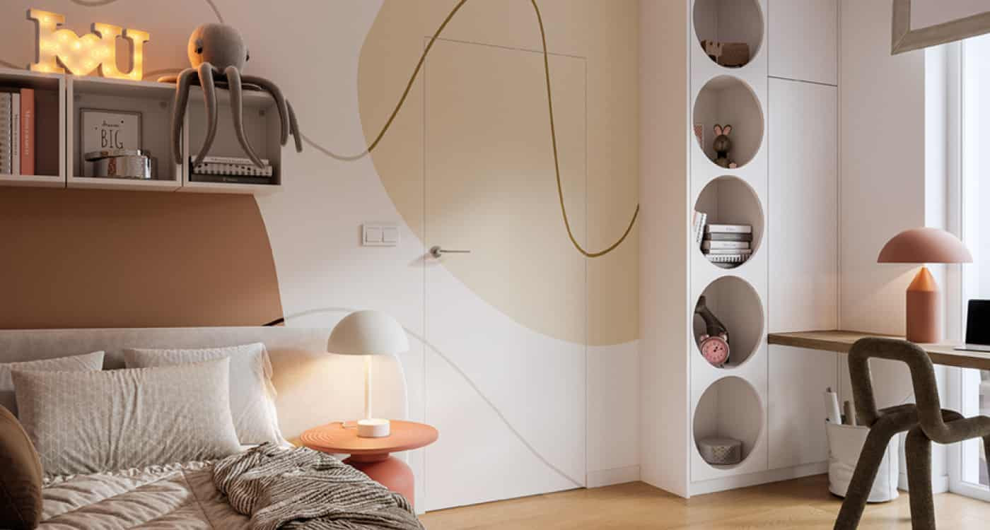 PORTA HIDE drzwi ukryte w scianie aranzacja drzwi w sypialni