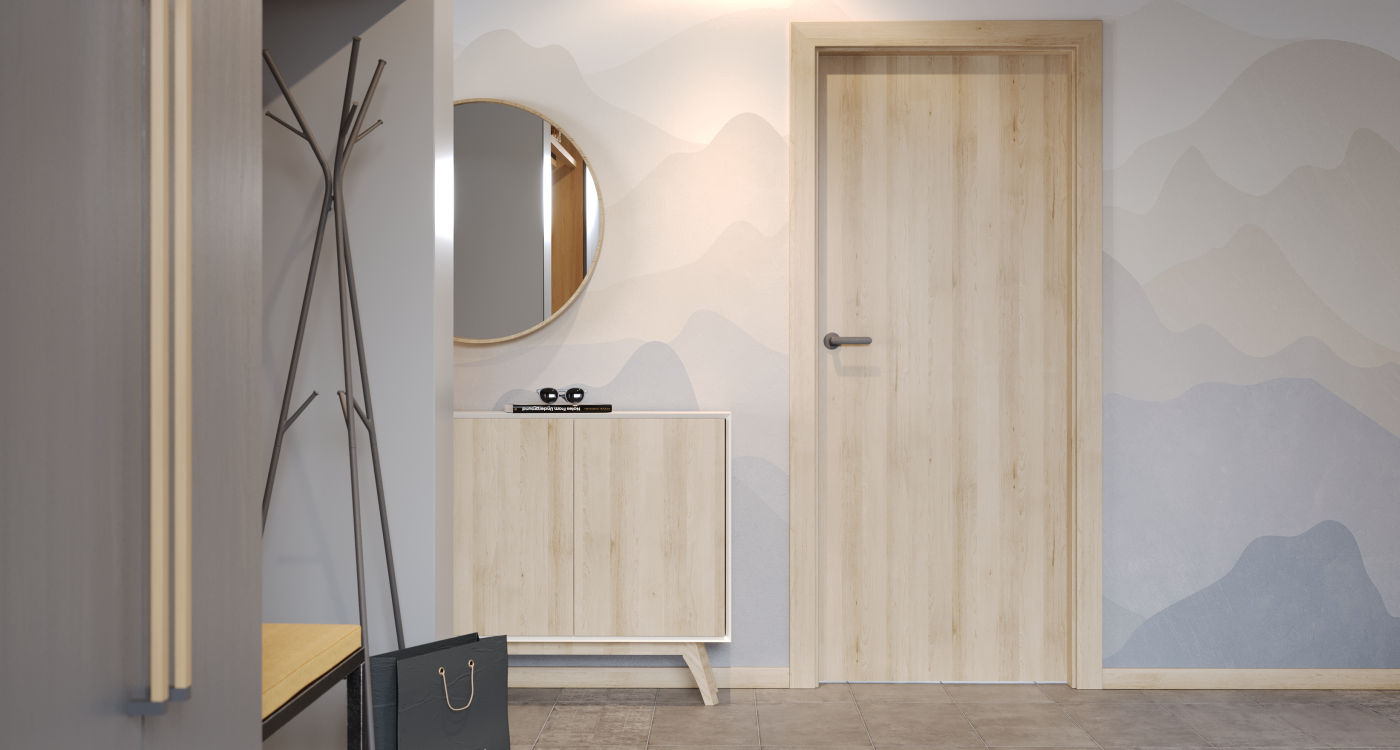PORTA CPL_11_Laminat Cpl_Buk Piaskowy_Ośc. PS_Klamka Organic_Antracyt Struktura_Arn Porta