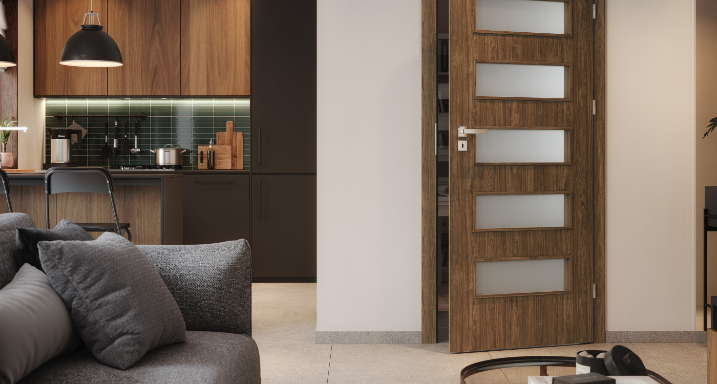 PORTA FIT_G5_Okleina_GRUPA III_CPL_HQ_Orzech Naturalny Matowy_Ośc. PS_Klamka Eleganto Srebrny_Arn_Porta_Horizontal_Pion