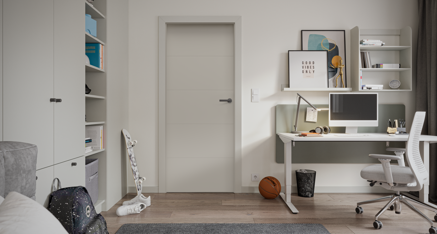 PORTA VECTOR Premium_E_Lakier Uv Premium Plus_Szary_Ośc. PS Elegance_Klamka Azura Czarny_Arn_PORTA_RN_poziom2 kopia