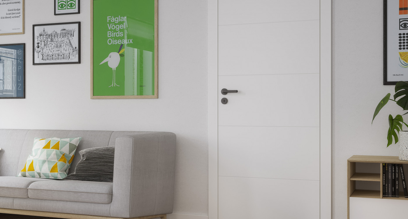 PORTA VECTOR Premium_E_Lakier Uv Premium_Biały_Ośc Level_Klamka Organic Antracyt_Arn_PORTA_Horizontal_Pion