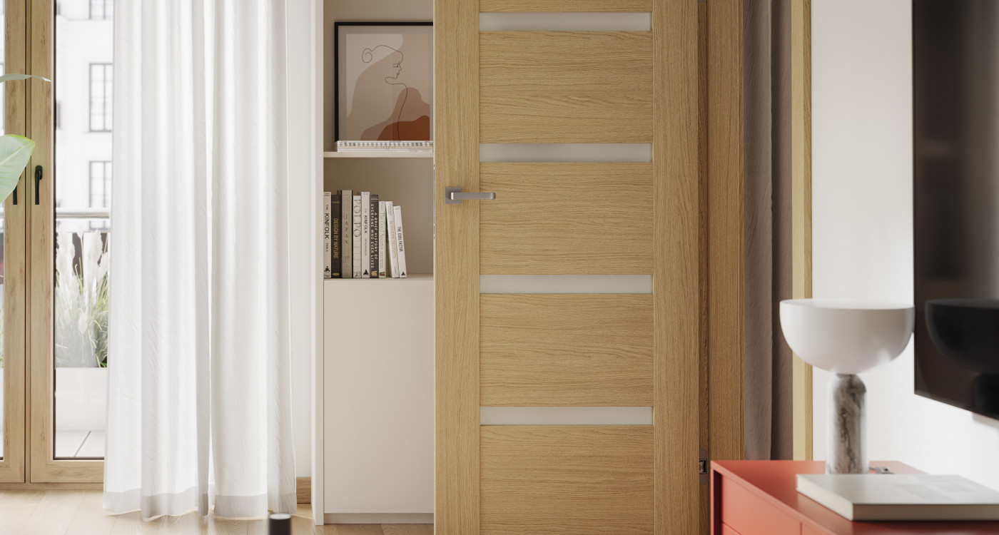 PORTA INSPIRE_C4_Okleina_GRUPA II_Dąb Arles Naturalny_Ośc. PS Elegance_klamka Fiumo Srebrny Mat_Arn_Porta_Horizontal_Pion