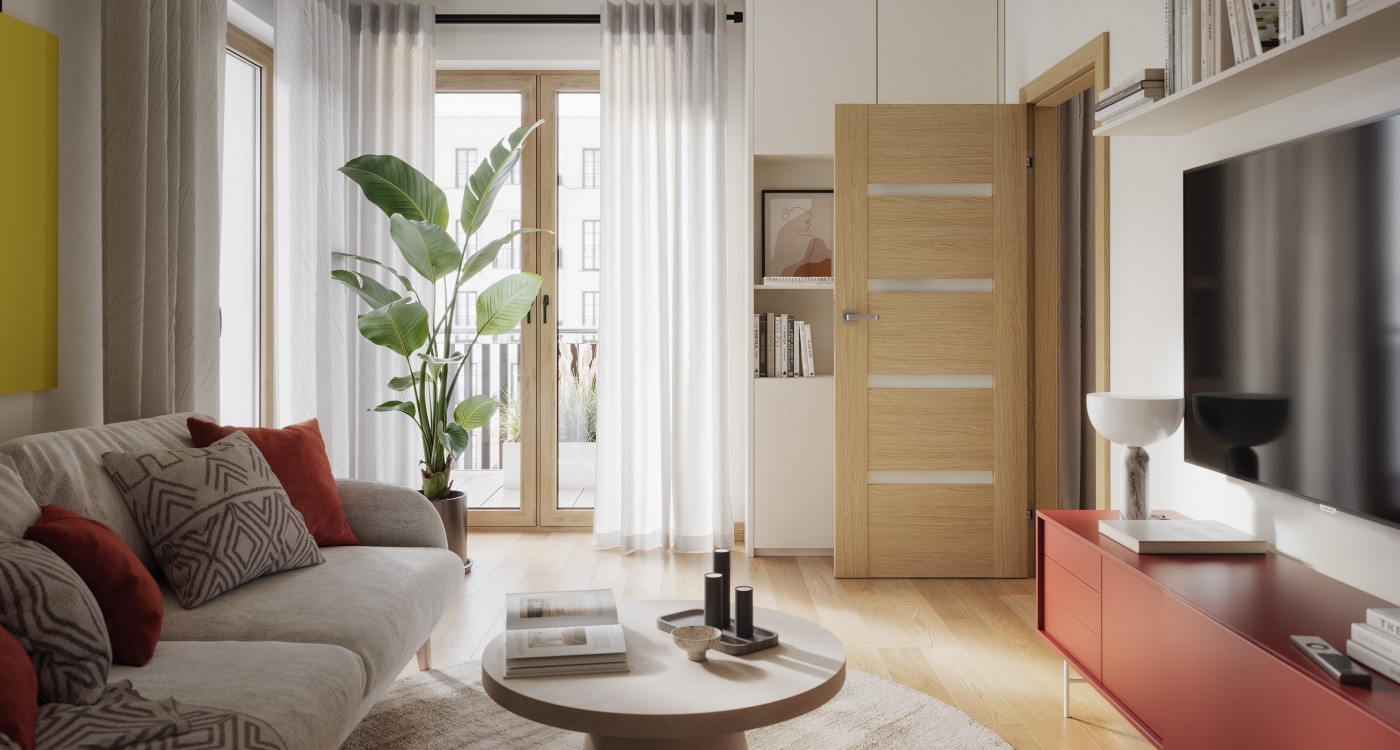 PORTA INSPIRE_C4_Okleina_GRUPA II_Dąb Arles Naturalny_Ośc. PS Elegance_klamka Fiumo Srebrny Mat_Arn_Porta_Horizontal_Poziom