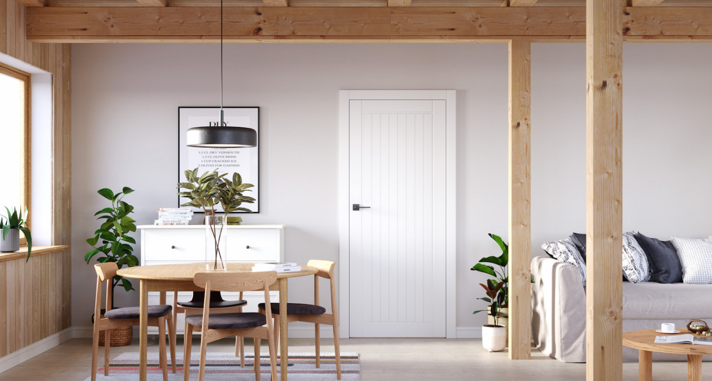 PORTA OSLO_1_Lakier UV Premium_Biały_Ośc. PS Elegance 90 stopni_Klamka Segura_ Czarny_Arn_Porta_Rustic_Poziom