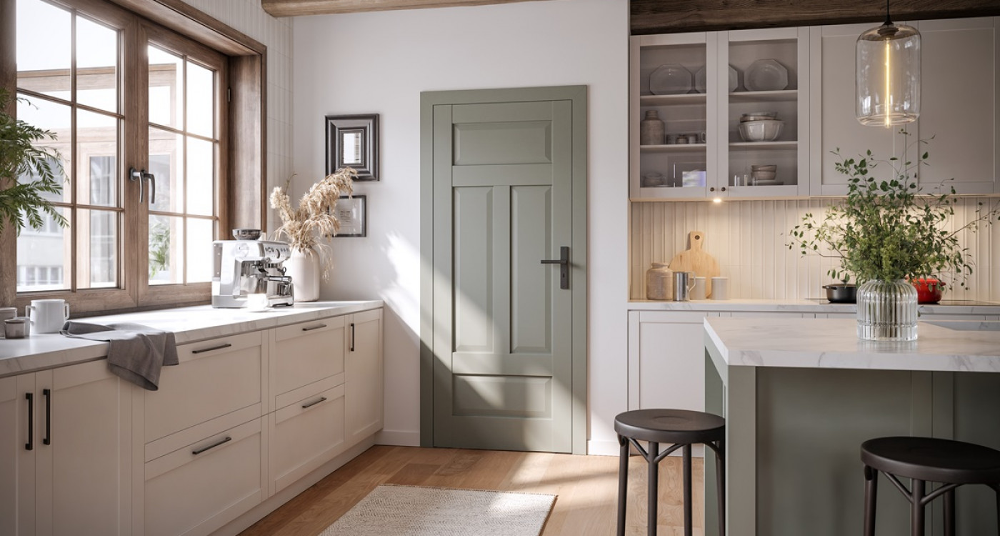 Zielone drzwi wewnetrzne PORTA HARMONY_modal-B0-kolor Oliwka