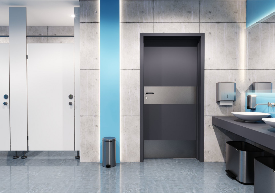 ENDURO, Pełne, Okleina Cpl, Antracyt, Ośc. Stalowa PS na kant, Farba Poliestrowa Premium, Antracyt HPL CPL, Panel Dolny, Panel Górny, Klamka Edel