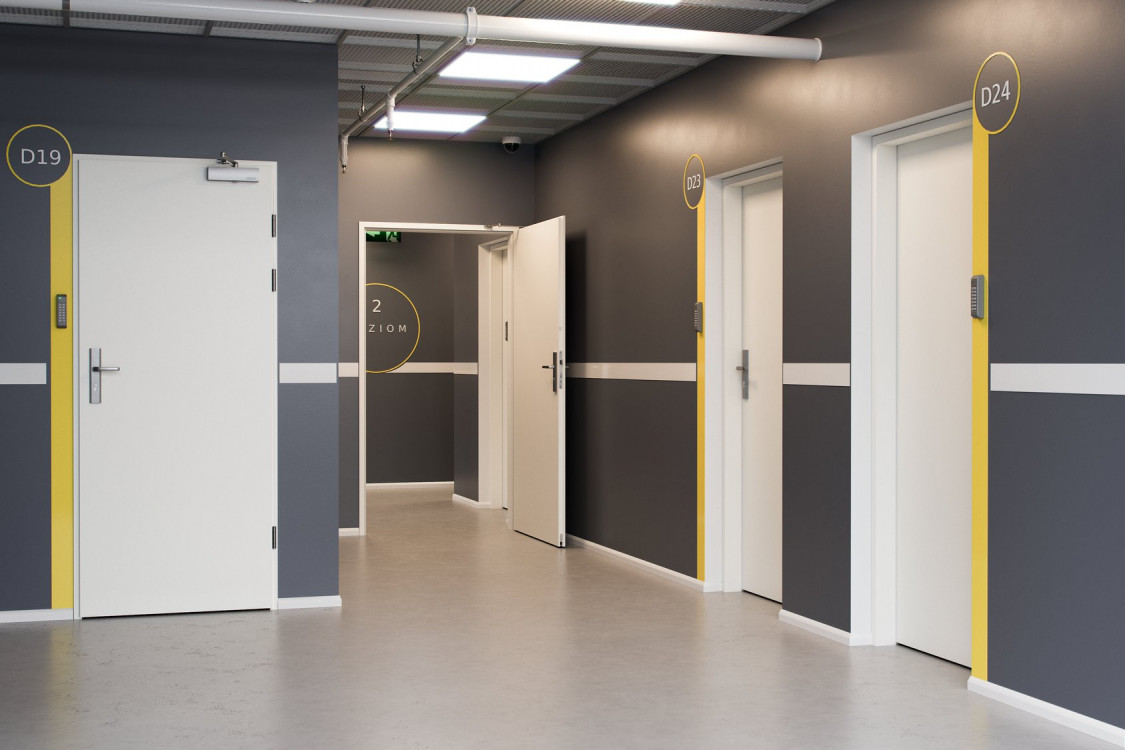 Akustyczne 32 dB, Płaskie, Okleina Cpl, Biały, Ośc. Stalowa KD, Klamka Opal, inox