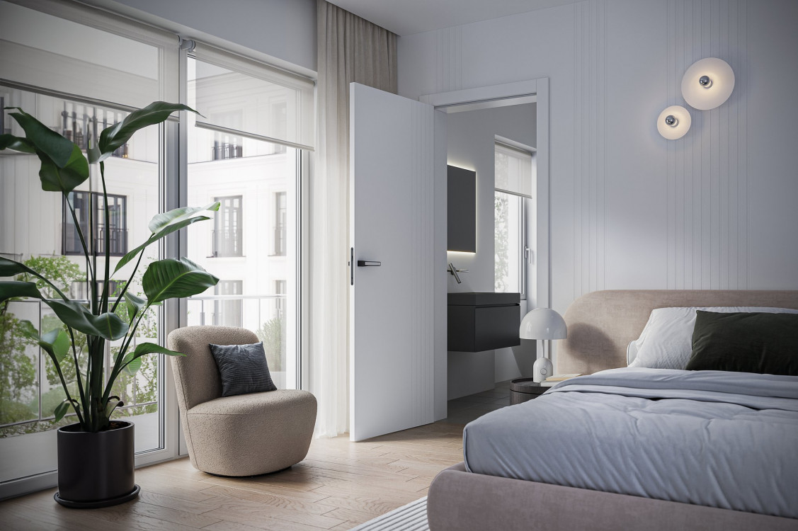 4 Żywioły WODA, 1, 220, Lakier UV Premium Plus, Biały, Ośc.Stalowa PS Elegance 90st, Klamka Maxima Connect