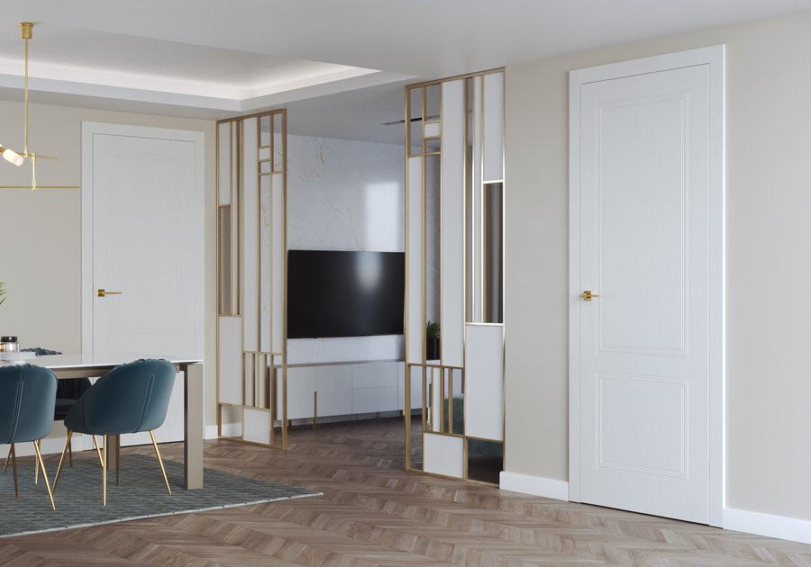 PORTA VECTOR Premium V, Lakier UV Premium, Biały, Ośc. PSE, 220, Klamka Lilla Złoty