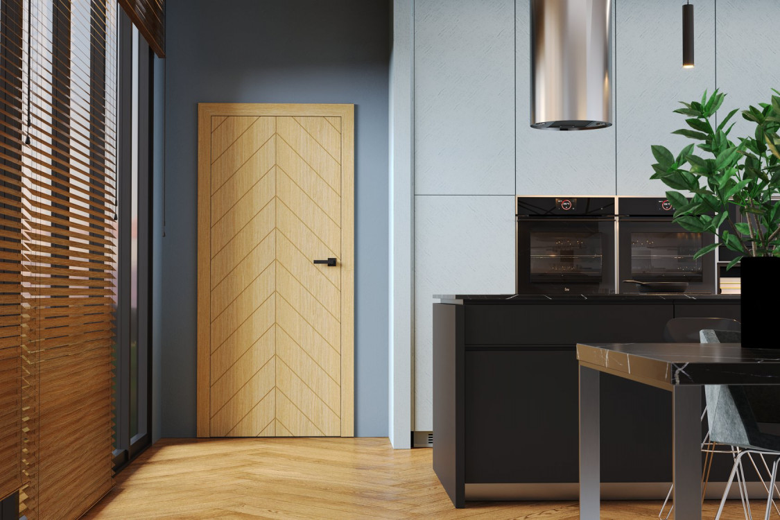 NATURA VECTOR, J, Okleina Naturalna, Dąb1, Ośc. PSE, Klamka Elegant Czarny, Arn Porta