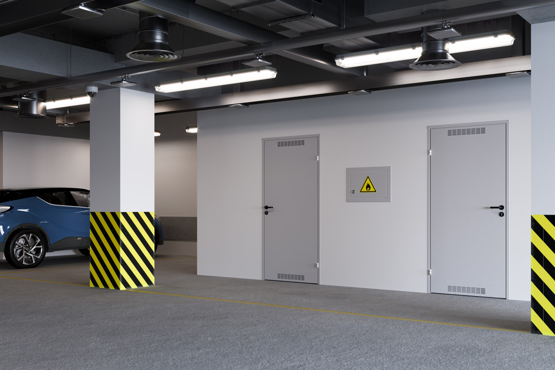 Drzwi do komórek i pomieszczeń gospodarczych