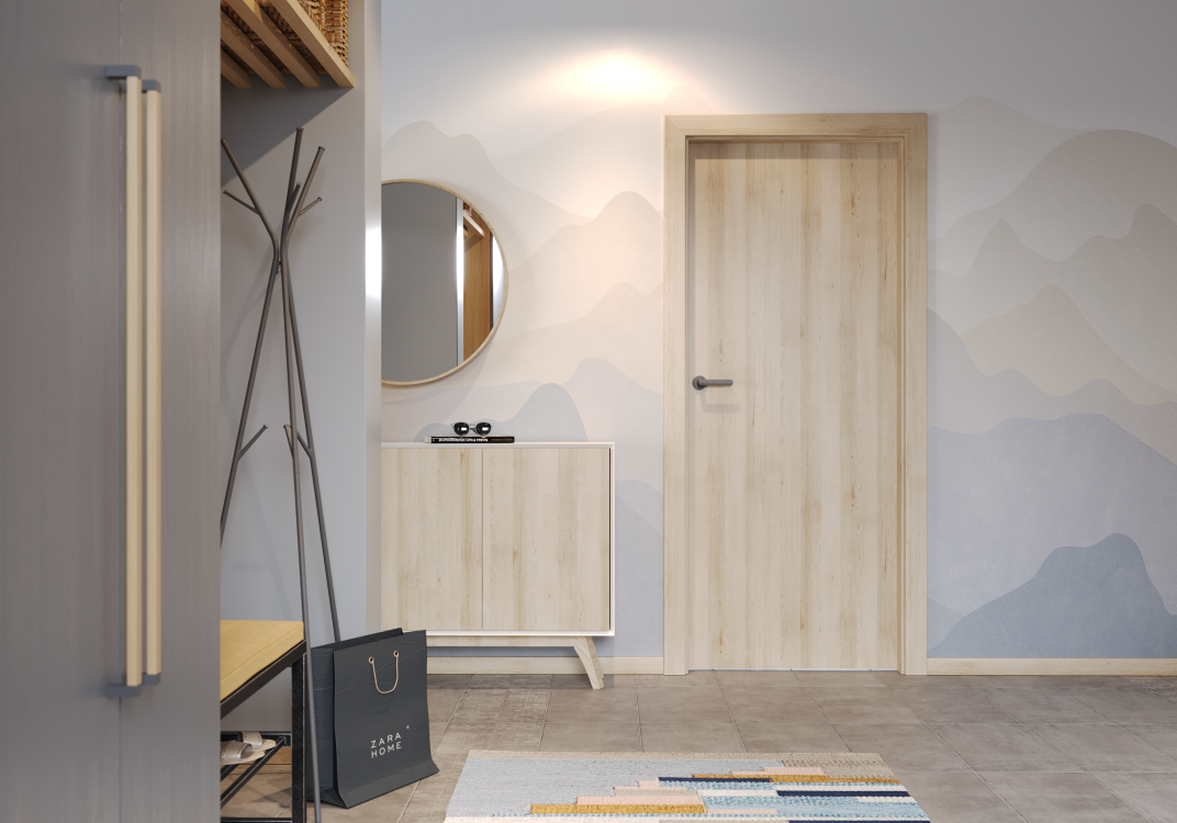 PORTA CPL_11_Laminat Cpl_Buk Piaskowy_Ośc. PS_Klamka Organic_Antracyt Struktura_Arn Porta