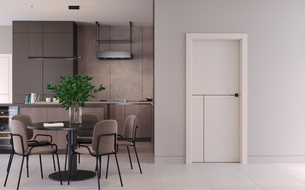 PORTA LINE_L1_Laminat Cpl_Kaszmir_Ośc. PSE_Intarsje Czarny_Klamka Lago Czarny_Arn Porta