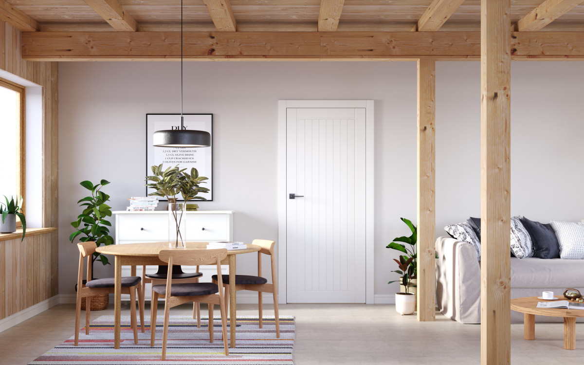 PORTA OSLO_1_Lakier UV Premium_Biały_Ośc. PS Elegance 90 stopni_Klamka Segura_ Czarny_Arn_Porta_Rustic_Poziom