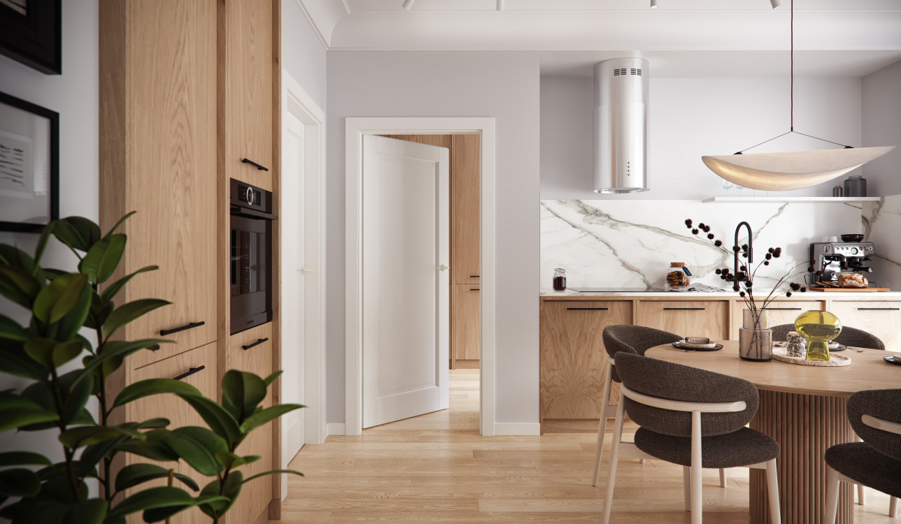 SEVILLA_Pełne_Okleina Naturalna Satin_Dąb Biały_Ośc. PS_Klamka Moderno Biały_Arn_WW_poziom_web