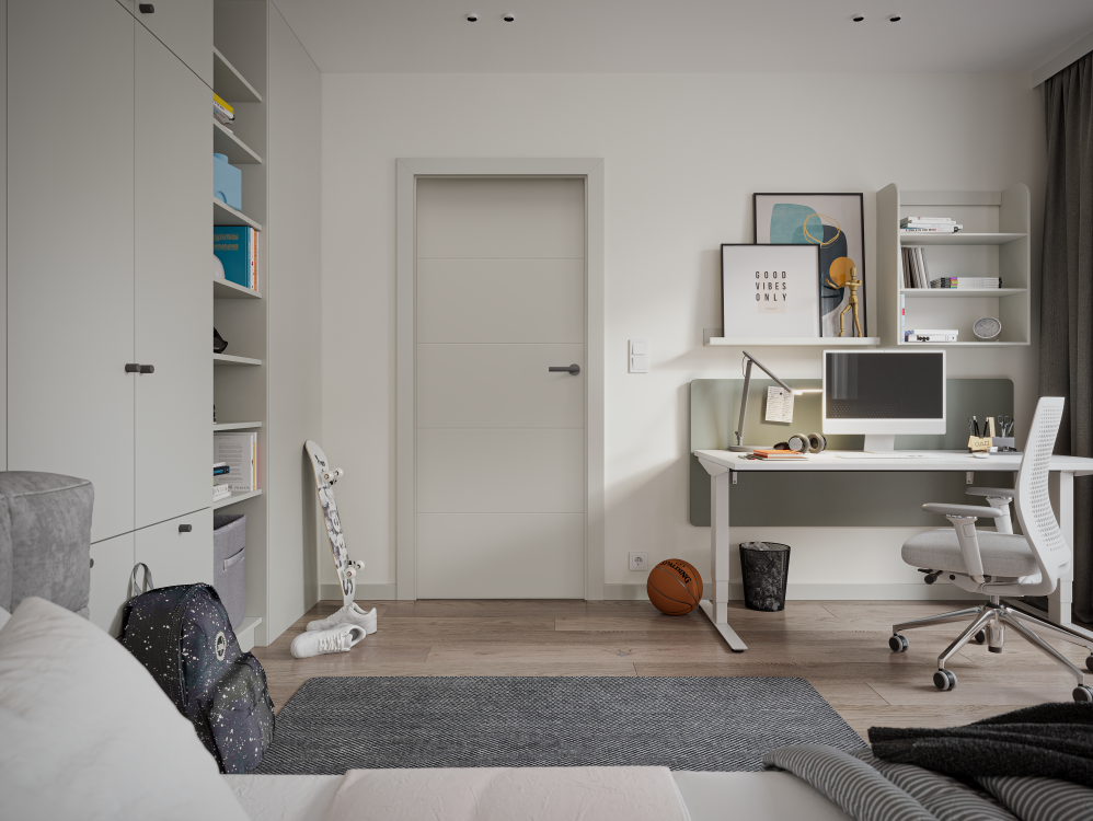 PORTA VECTOR Premium_E_Lakier Uv Premium Plus_Szary_Ośc. PS Elegance_Klamka Azura Czarny_Arn_PORTA_RN_poziom2 kopia