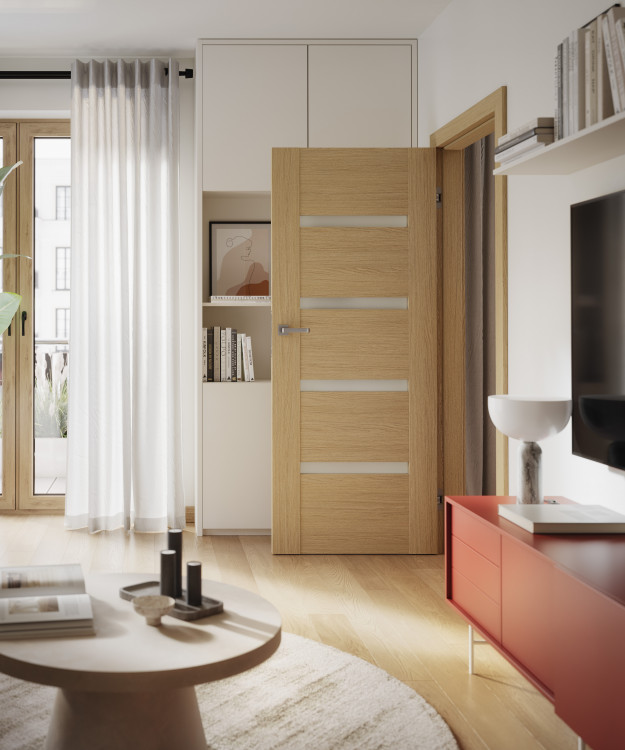 PORTA INSPIRE_C4_Okleina_GRUPA II_Dąb Arles Naturalny_Ośc. PS Elegance_klamka Fiumo Srebrny Mat_Arn_Porta_Horizontal_Pion